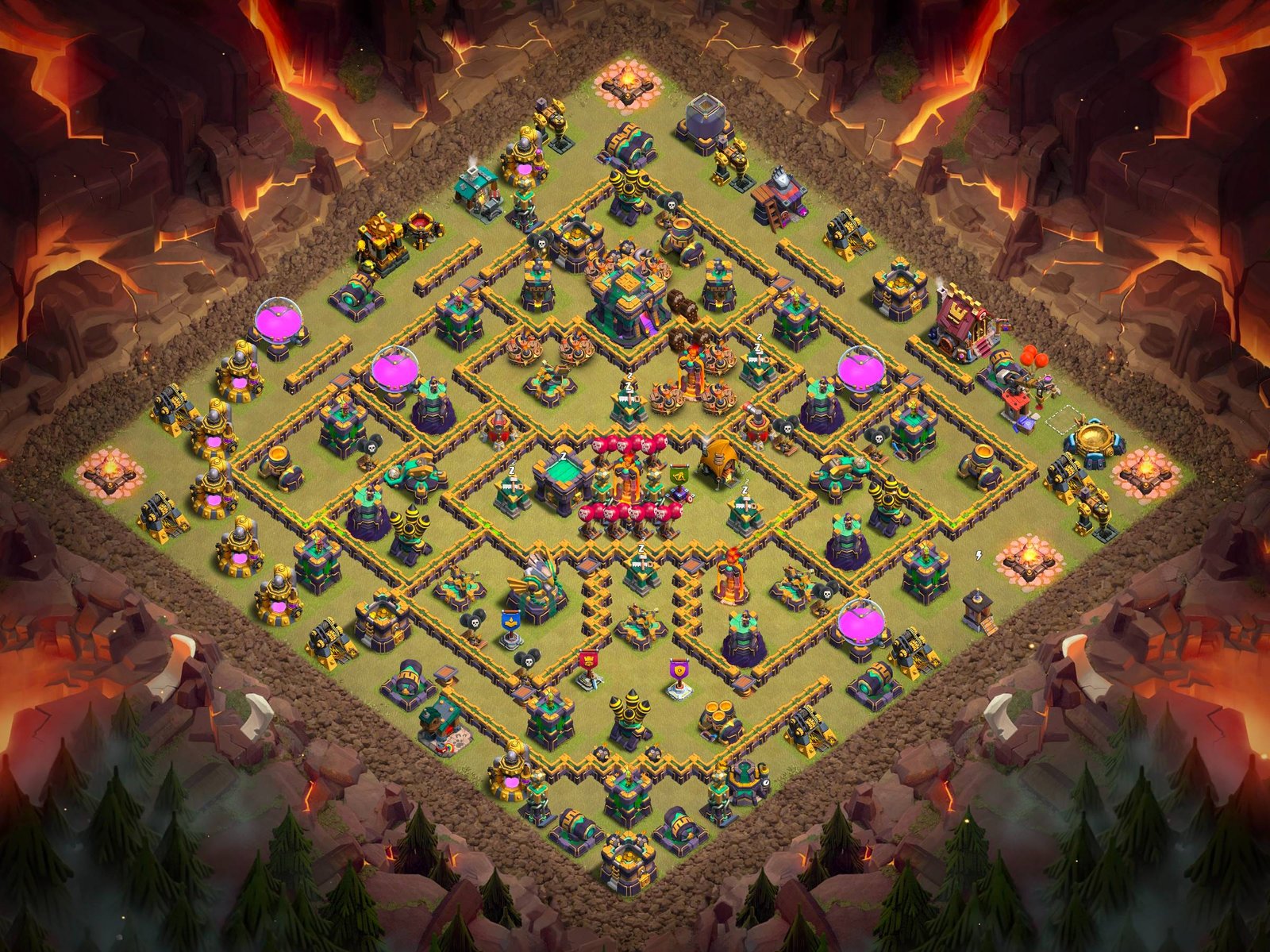 th14 anti 3 star layouts for clan wars and cwl 01 i1