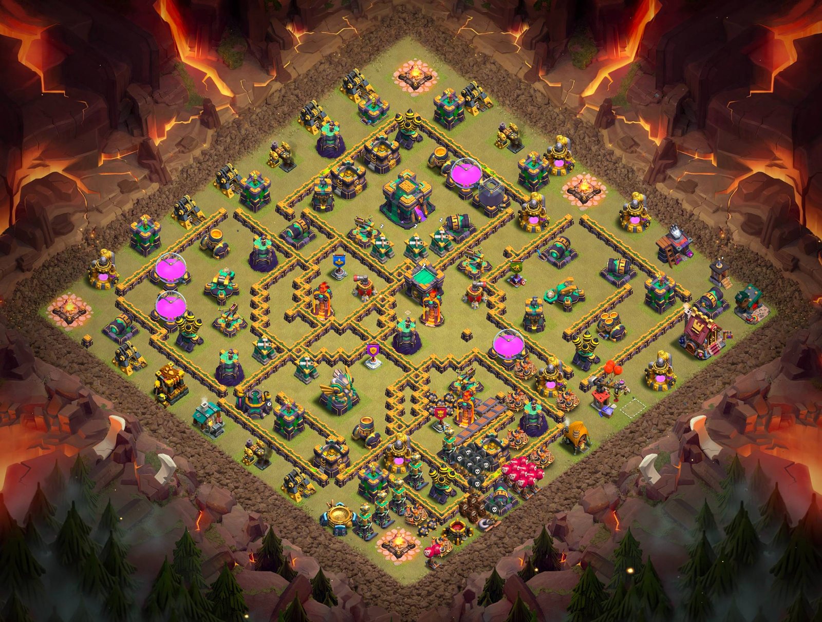th14 tournament base used in clash of clans world championship 08 i1