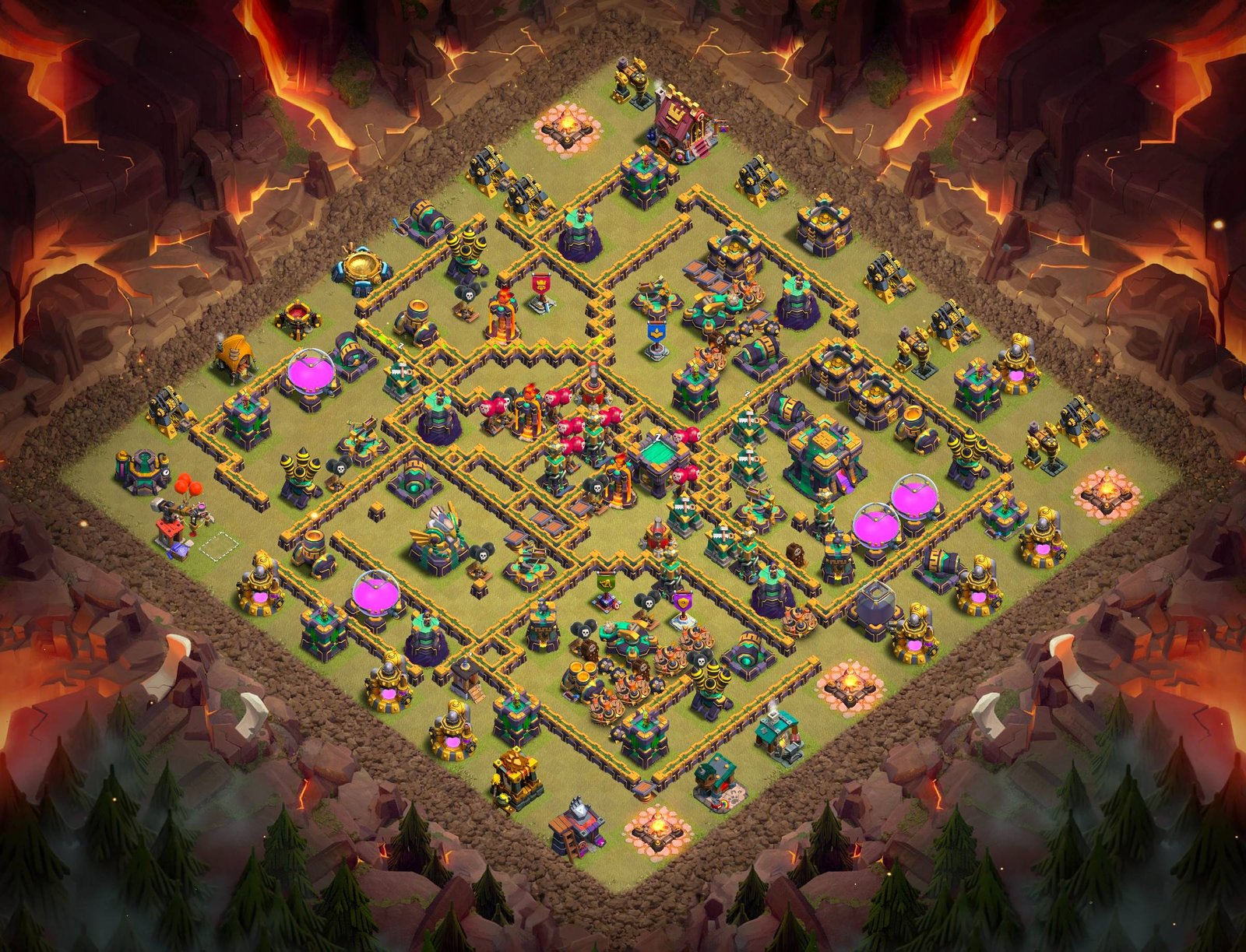 th14 tournament base used in clash of clans world championship 11 i1