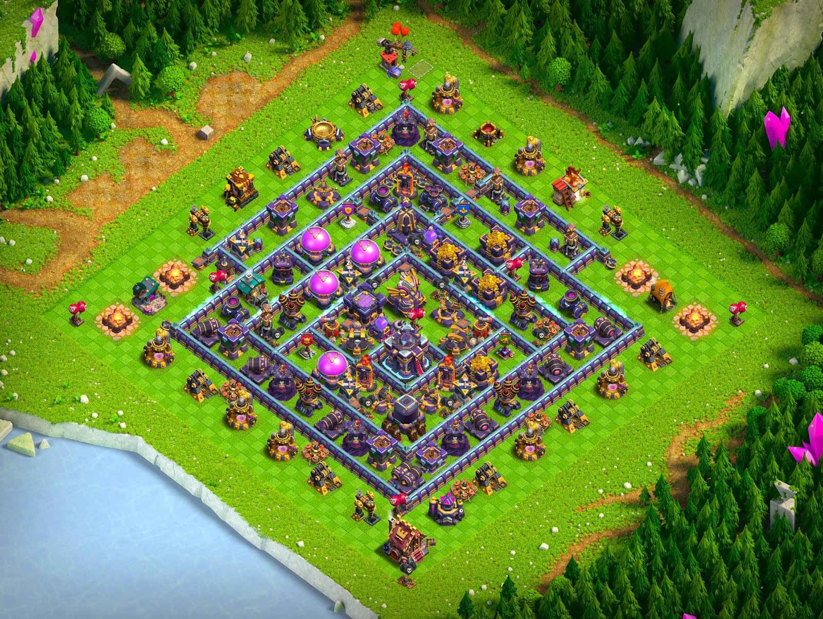 th15 farming base layout designed for loot protection in clash of clans 03 i1