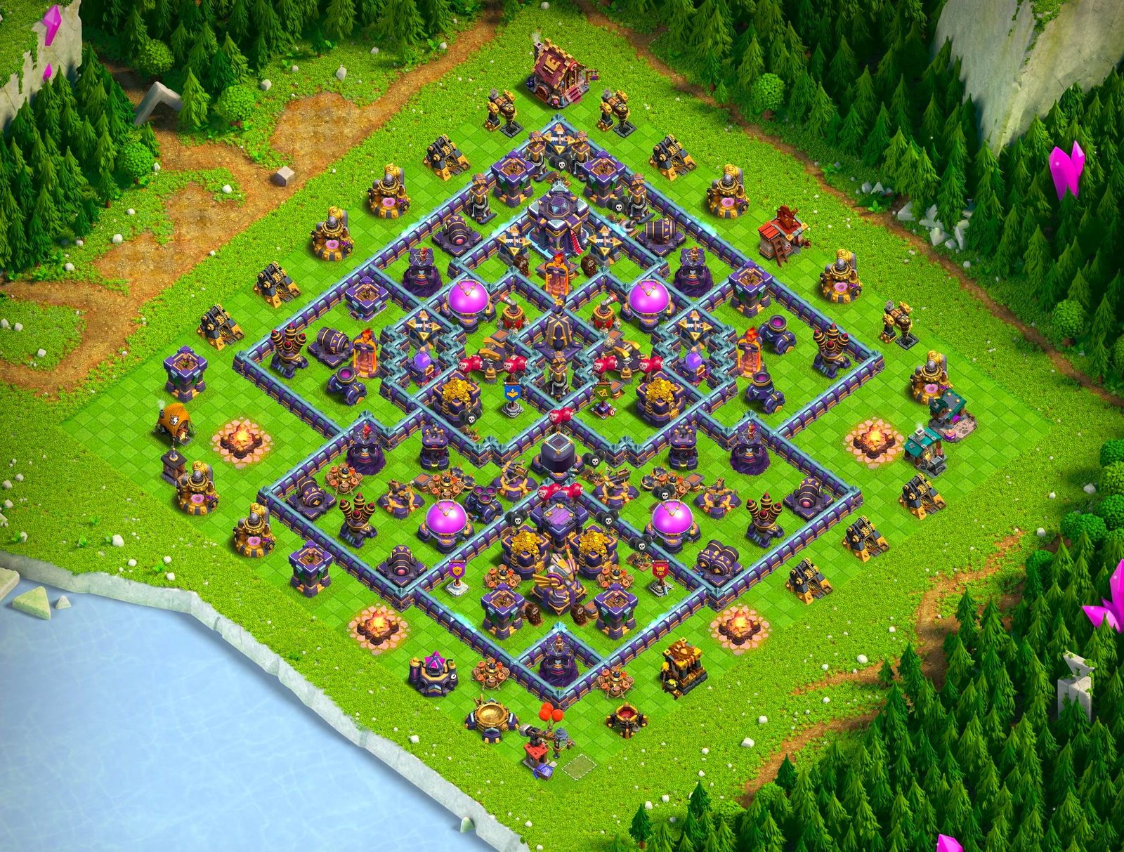 th15 farming base layout designed for loot protection in clash of clans 17 i1