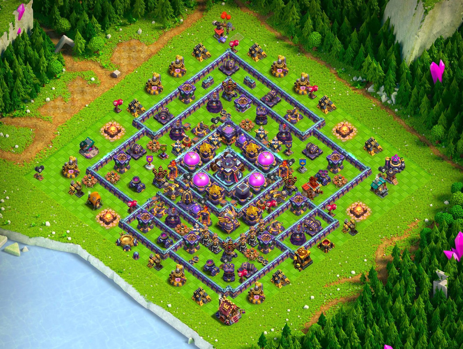 th15 farming base layout designed for loot protection in clash of clans 19 i1