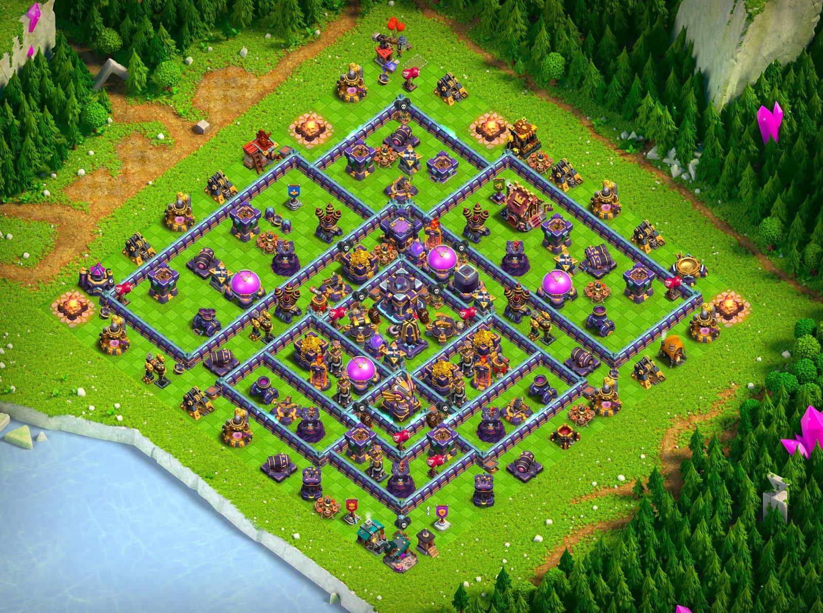 th15 farming base layout designed for loot protection in clash of clans 23 i1