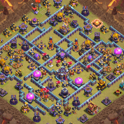 th15 tournament base used in clash of clans world championship tiny 23
