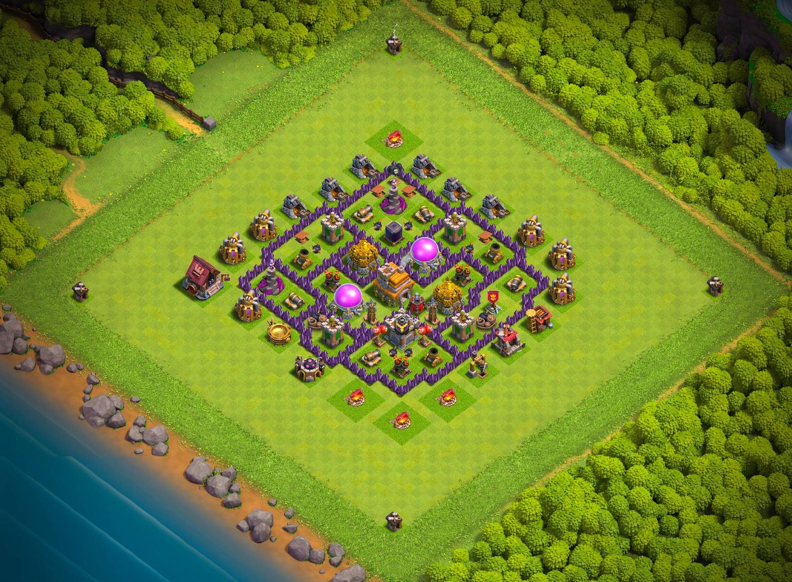 th7 farming base layout designed for loot protection in clash of clans 01 i1