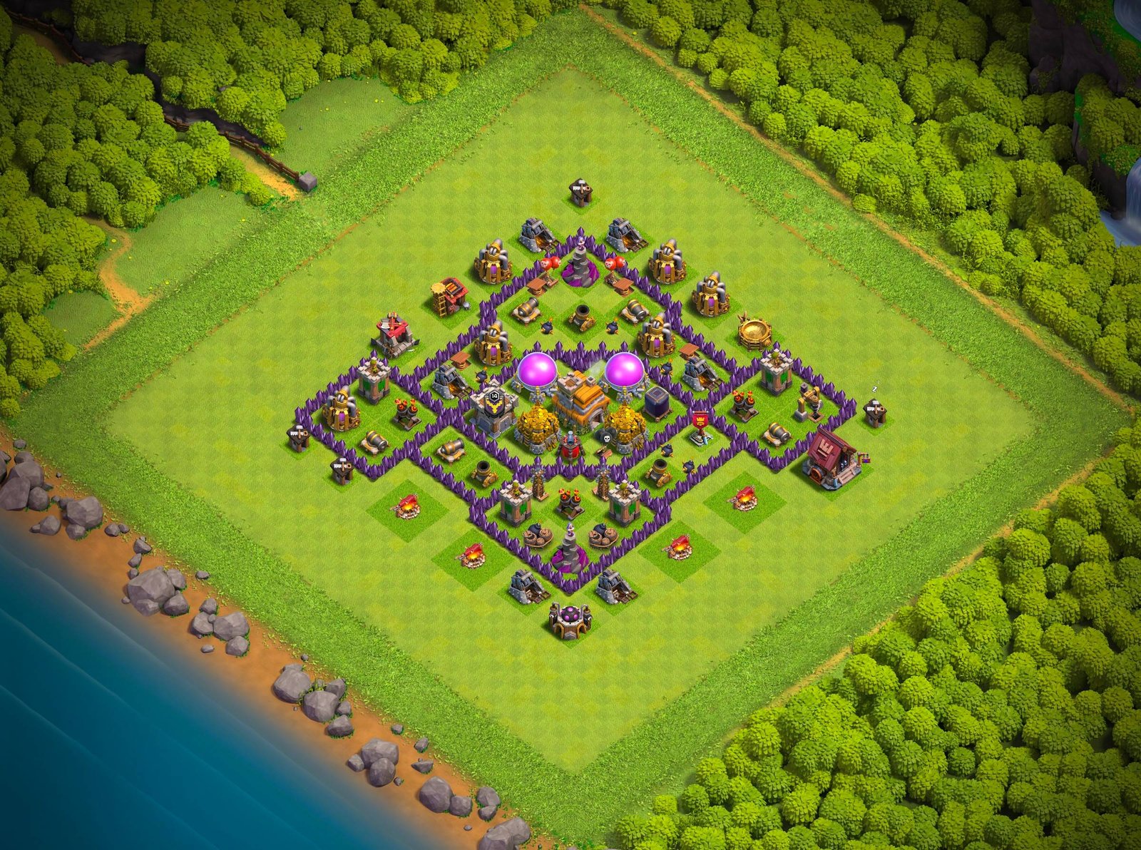 th7 farming base layout designed for loot protection in clash of clans 02 i1