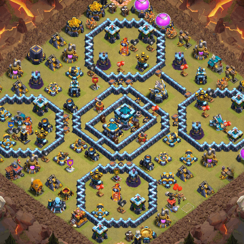 TH13 Anti 3 Star layouts for Clan Wars and CWL. tiny (#04)