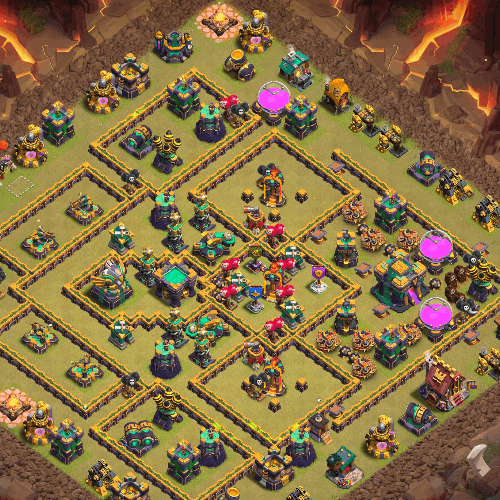 TH14 Anti 3 Star layouts for Clan Wars and CWL. tiny (#04)