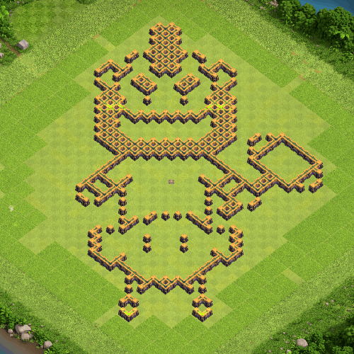 TH14 Funny Troll Art Base Design with Link. tiny (#07)