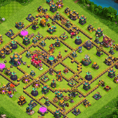 TH14 Legend League Base Layout Used by Top Players. tiny #14
