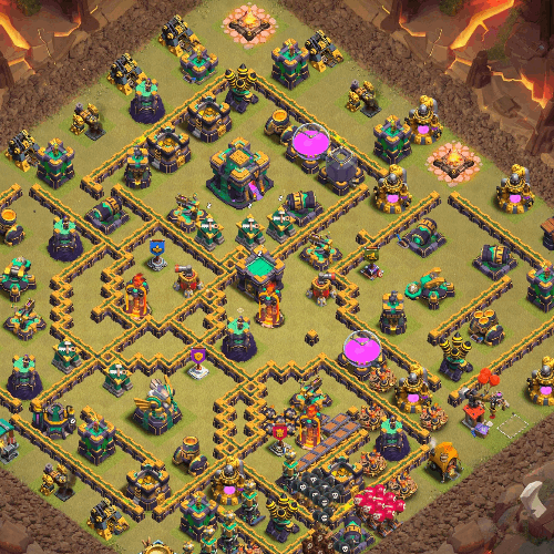 TH14 Tournament Base Used in Clash of Clans World Championship. tiny (#08)