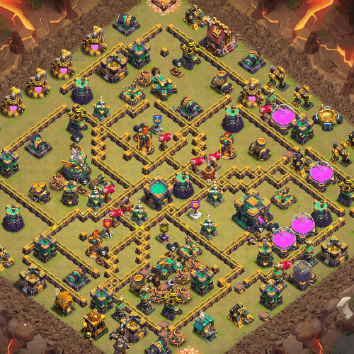 TH14 Tournament Base Used in Clash of Clans World Championship. tiny (#09)