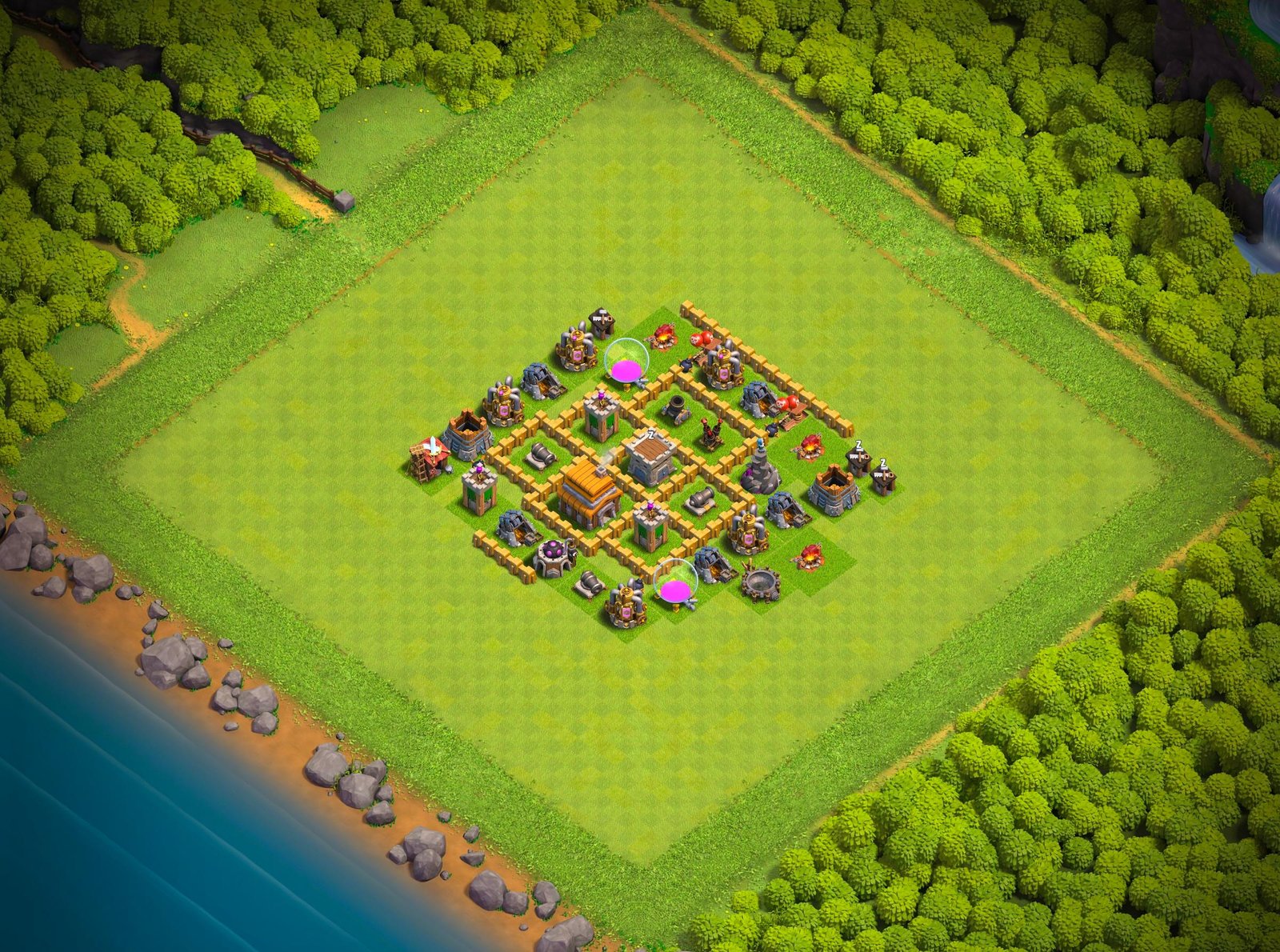 th5 hybrid base layout designed for trophy defense in clash of clans 08 i1