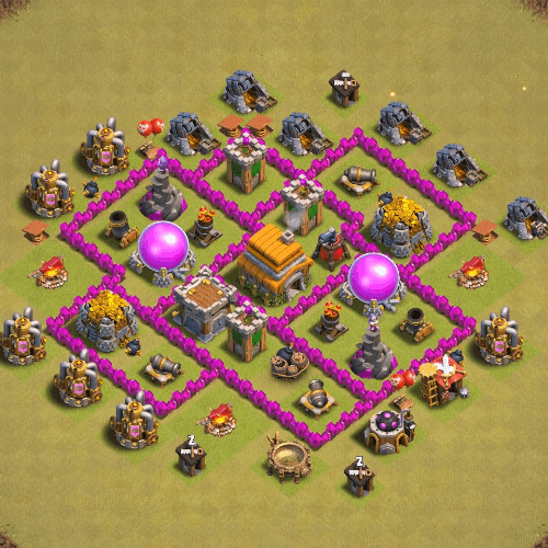 TH6 Anti 3 Star layouts for Clan Wars and CWL. tiny (#05)