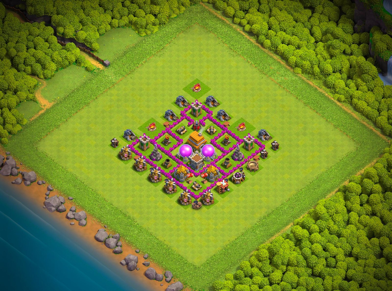 th6 farming base layout designed for loot protection in clash of clans 04 i1