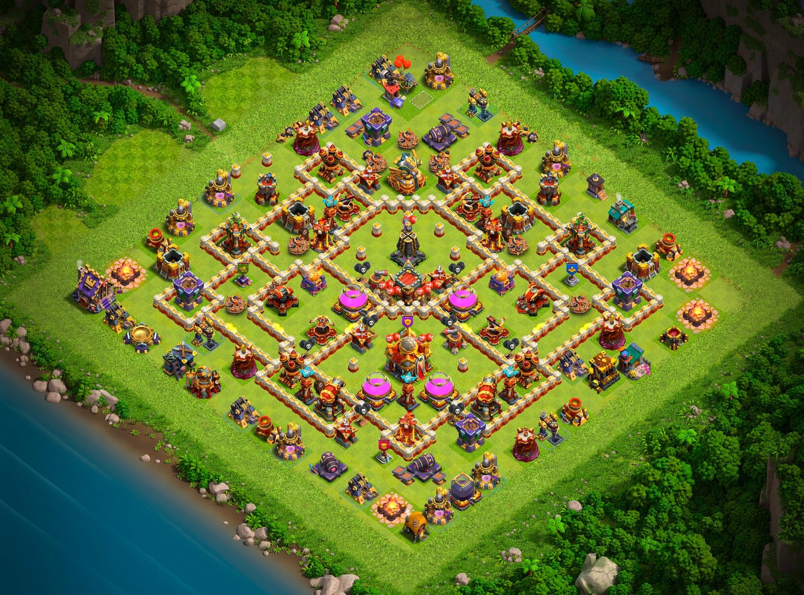 th16 legend league base layout used by top players 10 i3