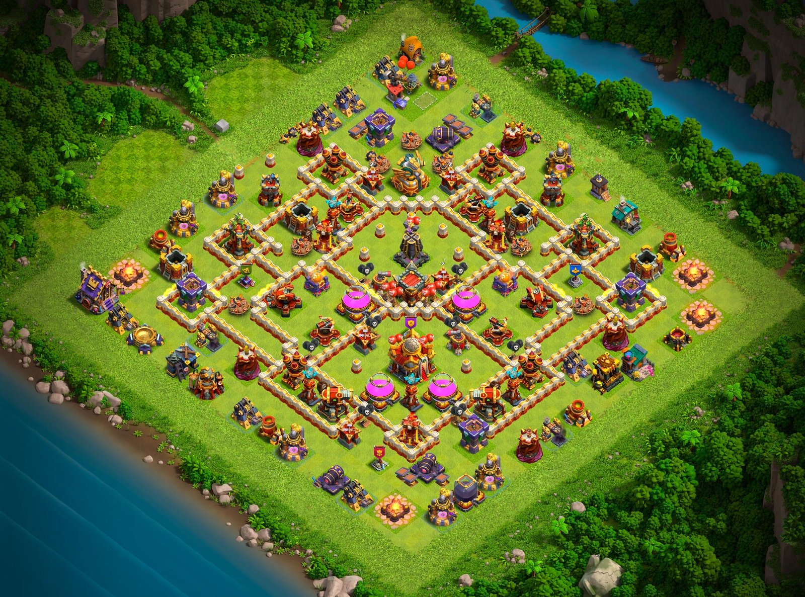 th16 legend league base layout used by top players 16 i3