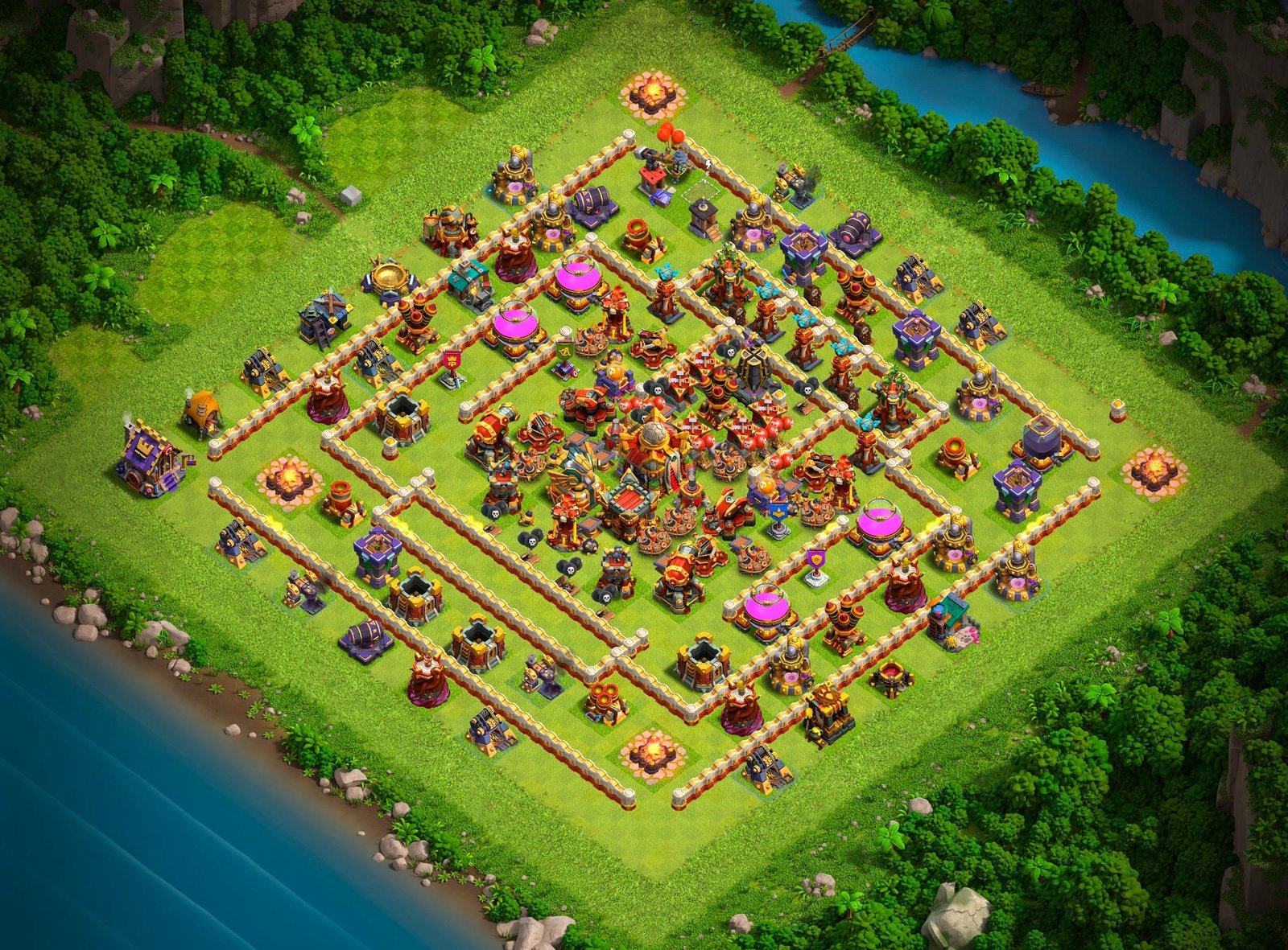 th16 legend league base layout used by top players 17 i3