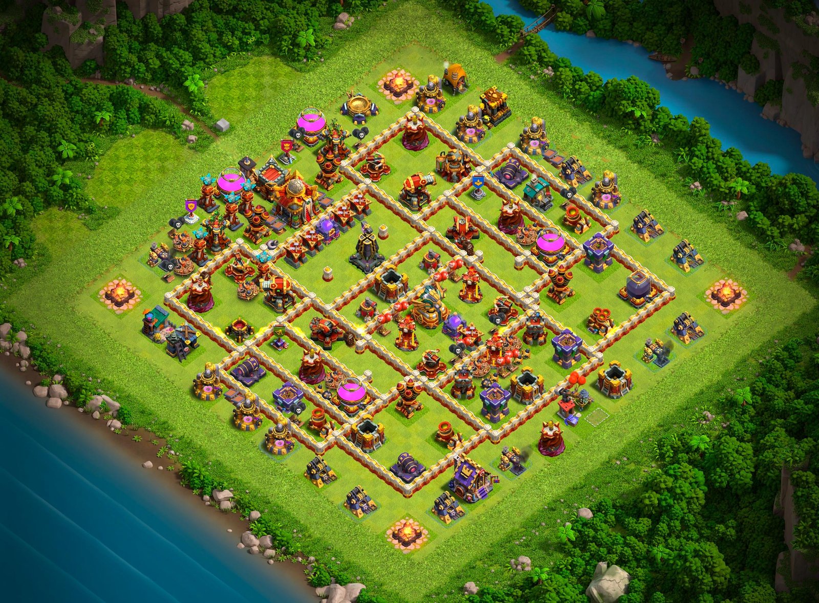 th16 legend league base layout used by top players 18 i3
