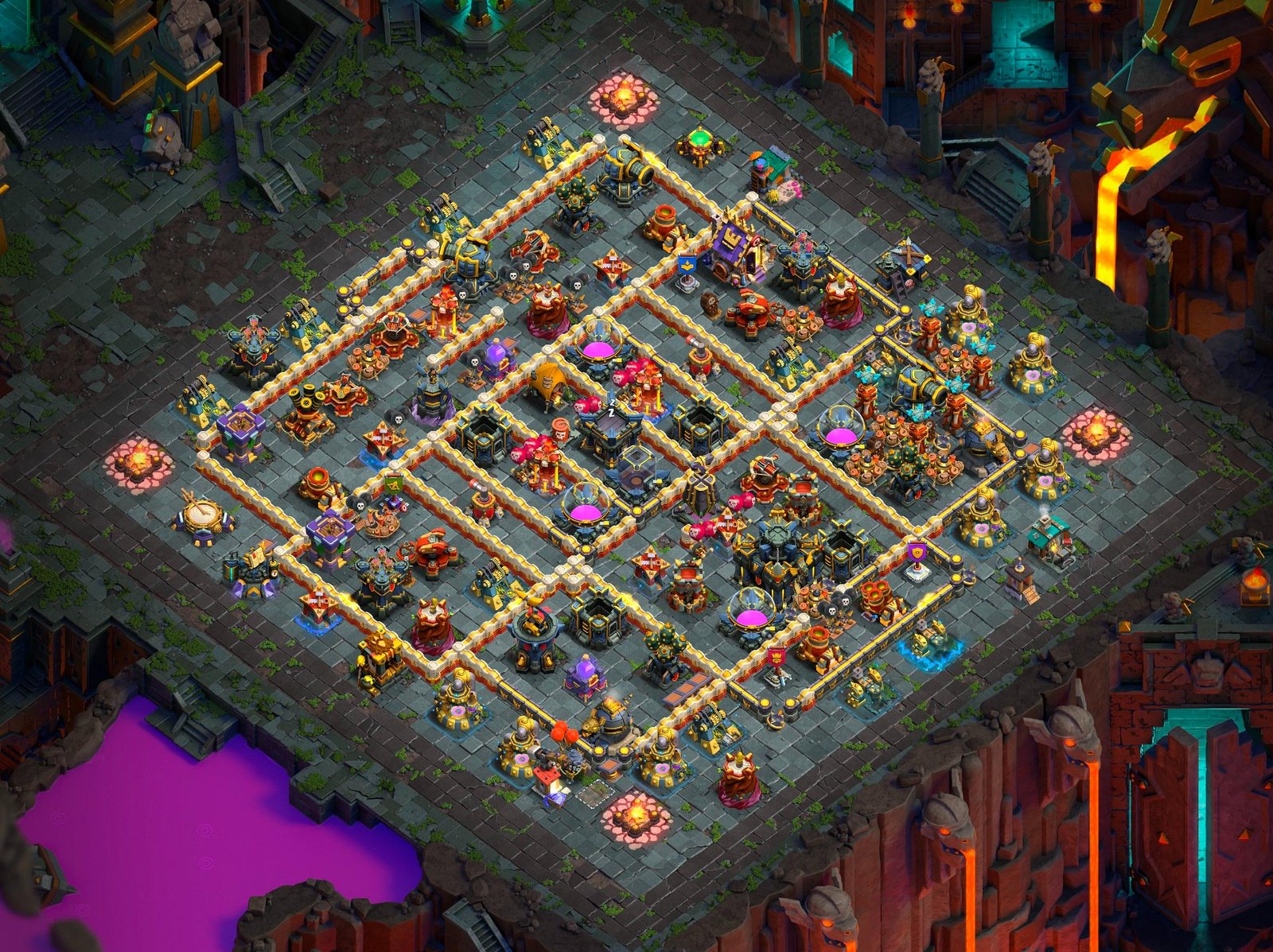 th17 farming base layout designed for loot protection in clash of clans 02 i1
