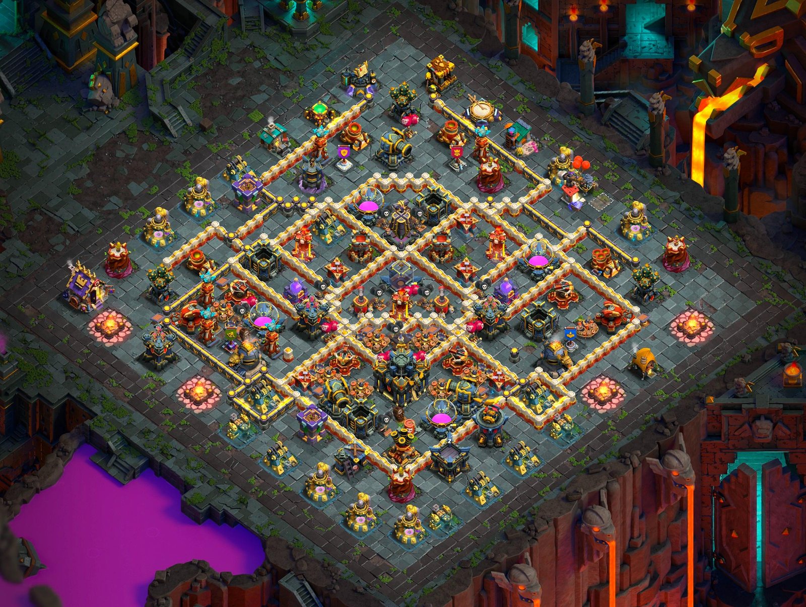 th17 farming base layout designed for loot protection in clash of clans 03 i1