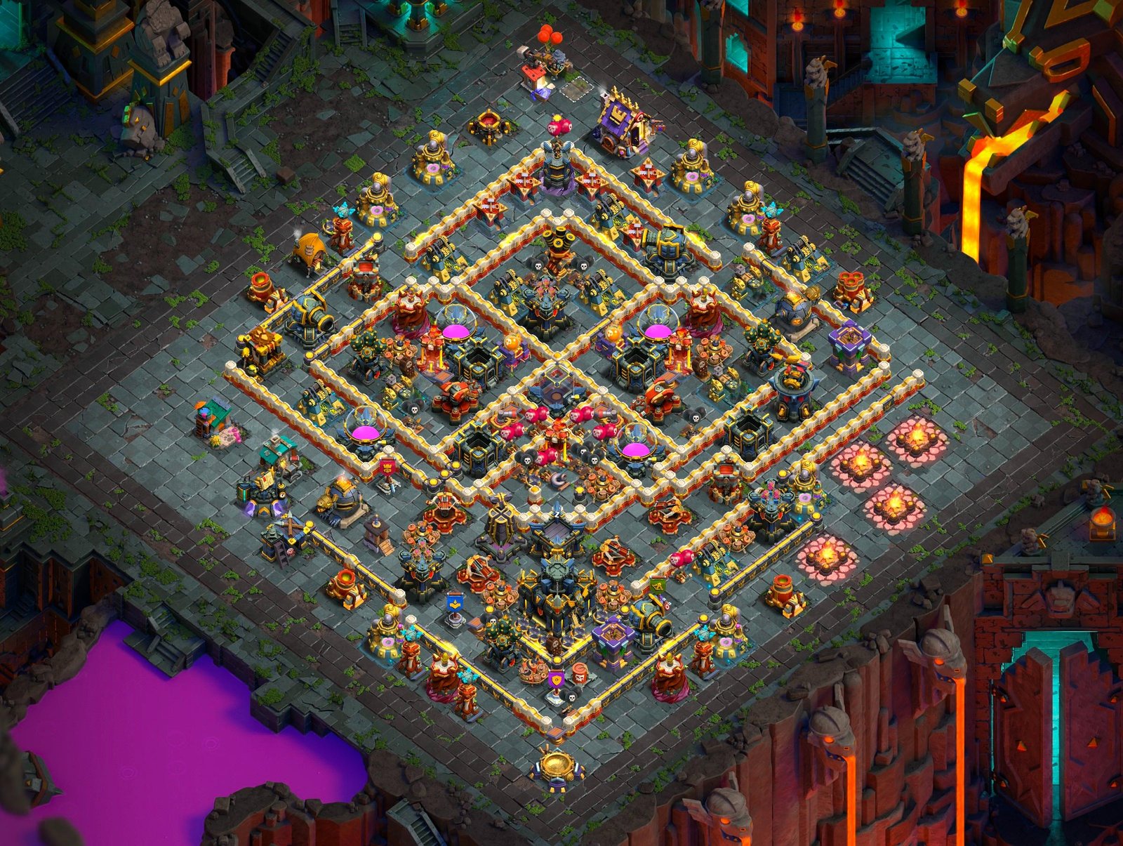 th17 farming base layout designed for loot protection in clash of clans 05 i1