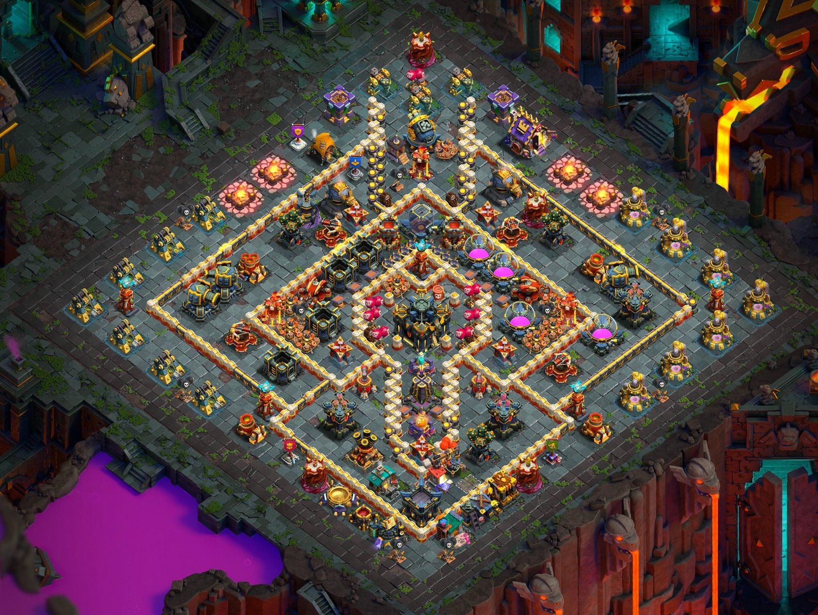 th17 farming base layout designed for loot protection in clash of clans 08 i1