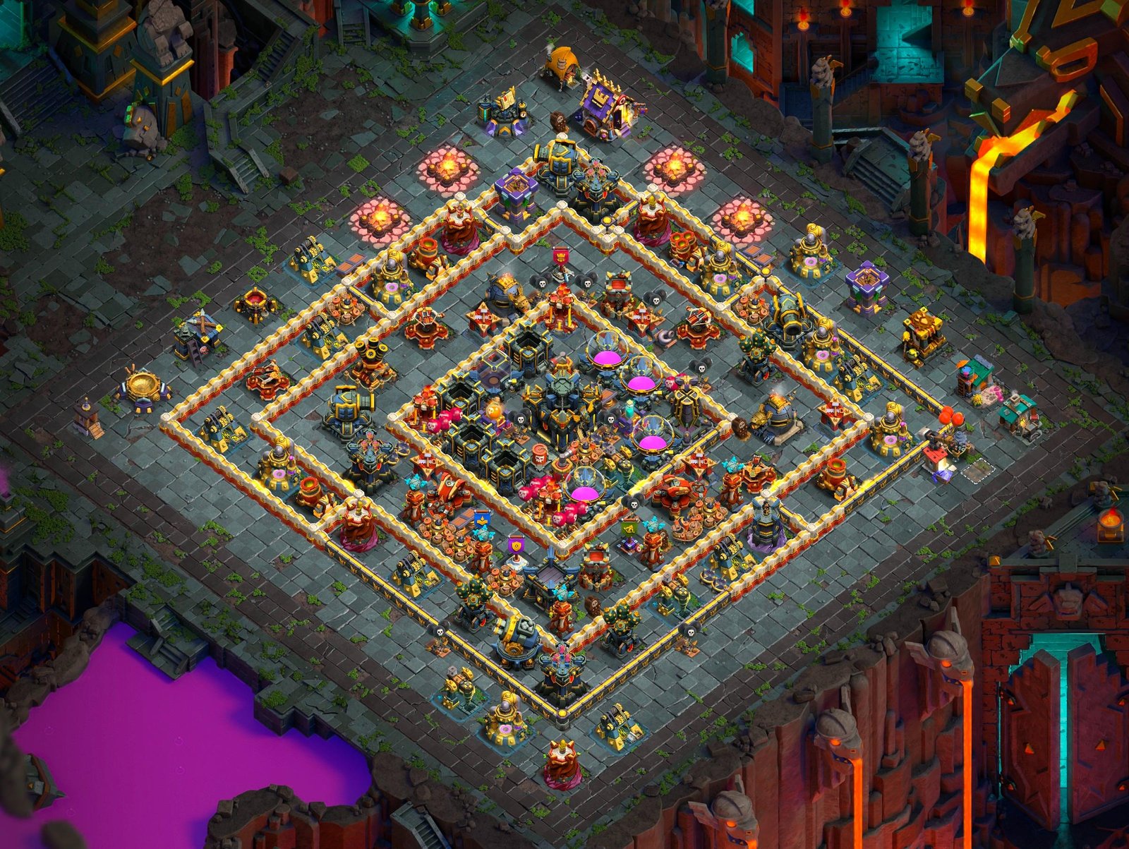 th17 farming base layout designed for loot protection in clash of clans 09 i1