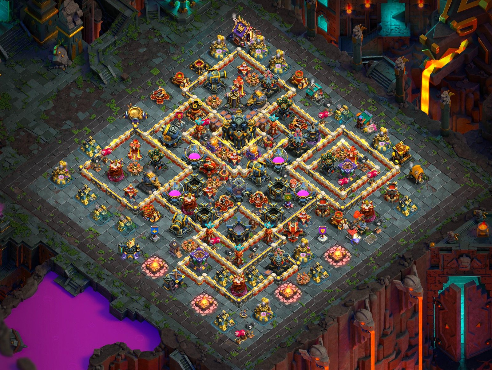 th17 farming base layout designed for loot protection in clash of clans 13 i1