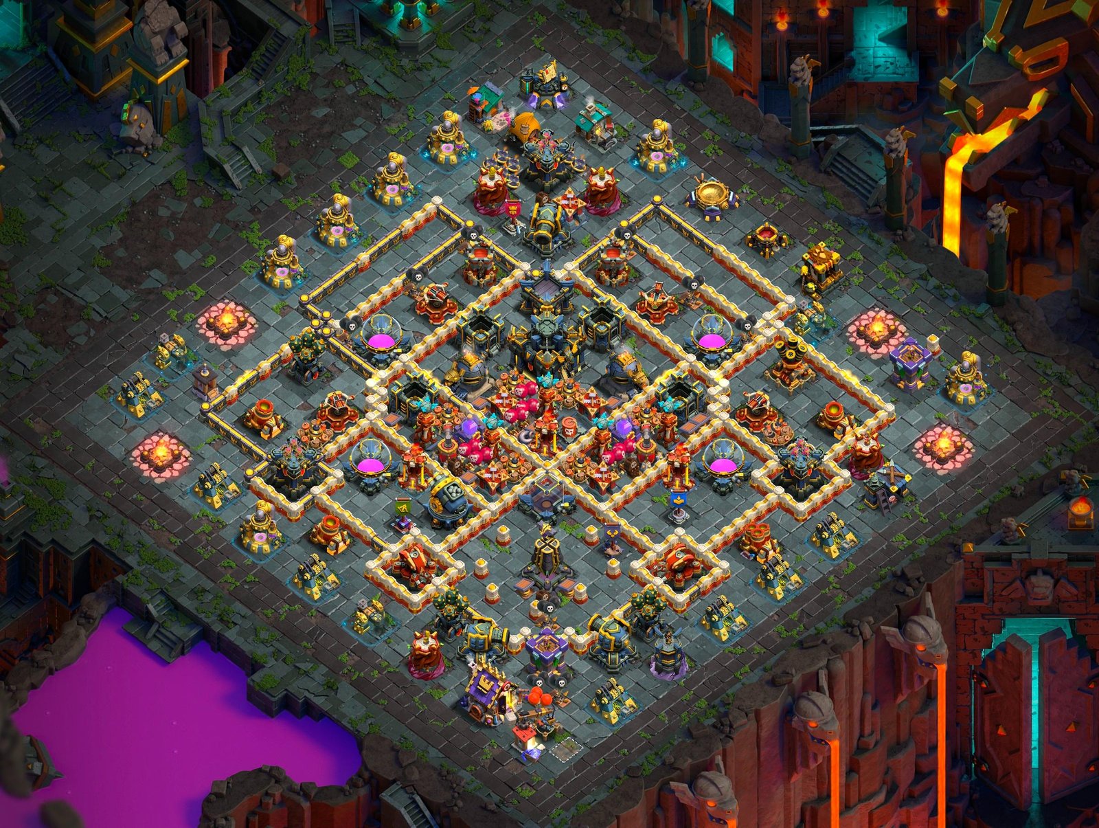 th17 farming base layout designed for loot protection in clash of clans 18 i1