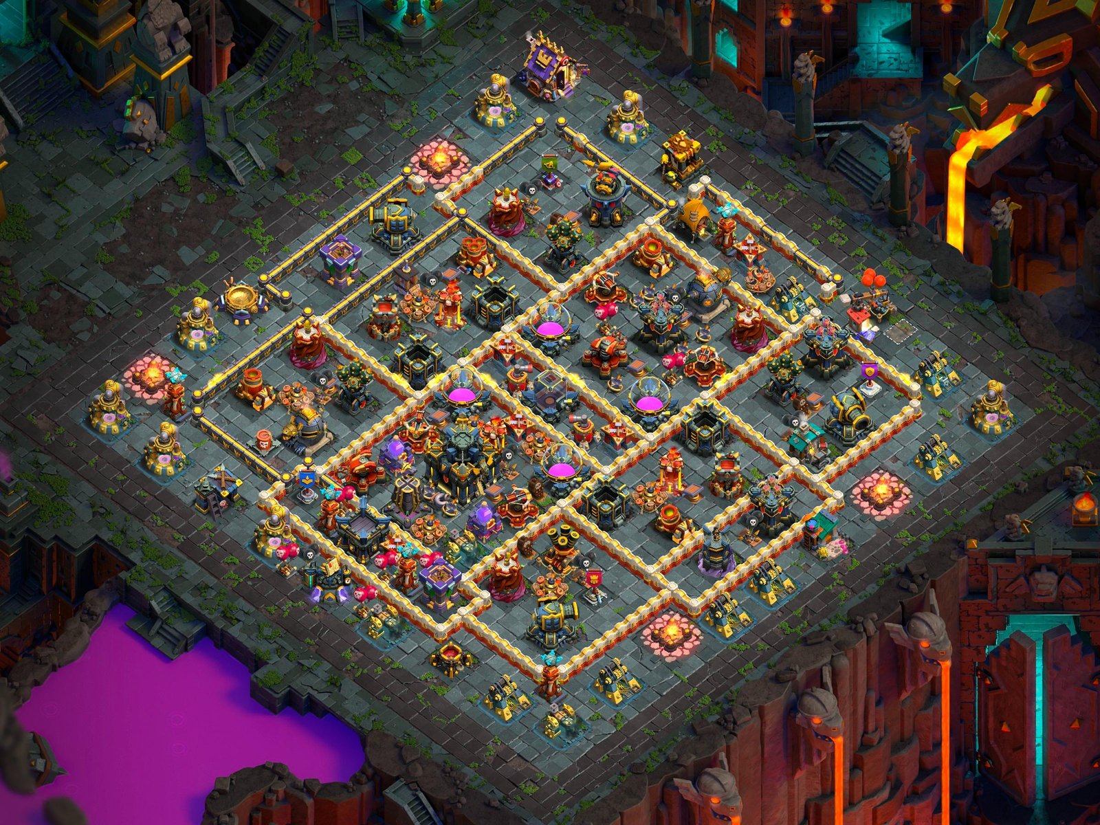 th17 farming base layout designed for loot protection in clash of clans 19 i1