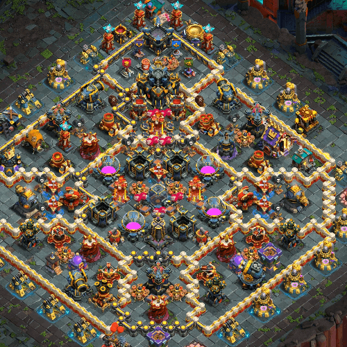 th17 farming base layout designed for loot protection in clash of clans tiny 15 TH17 farming base layout designed for loot protection in Clash of Clans. tiny (#15)