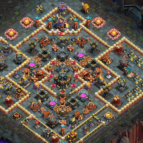 th17 farming base layout designed for loot protection in clash of clans tiny 16 TH17 farming base layout designed for loot protection in Clash of Clans. tiny (#16)