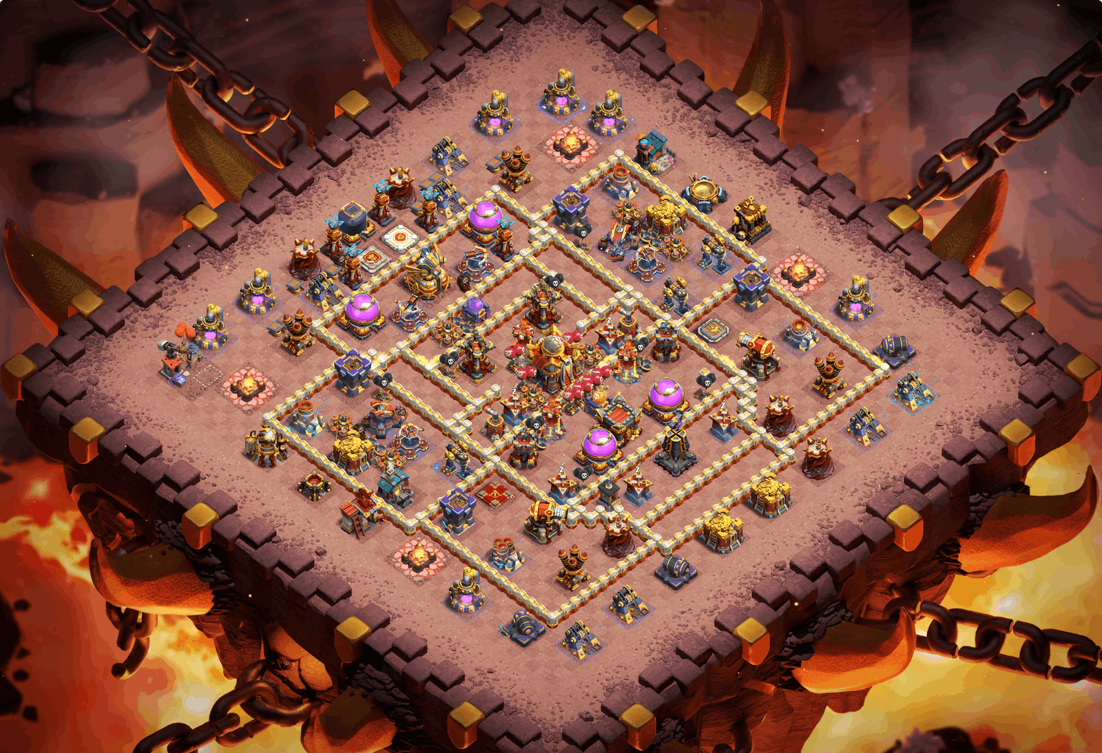 th16 tournament base used in clash of clans world championship 76 i6