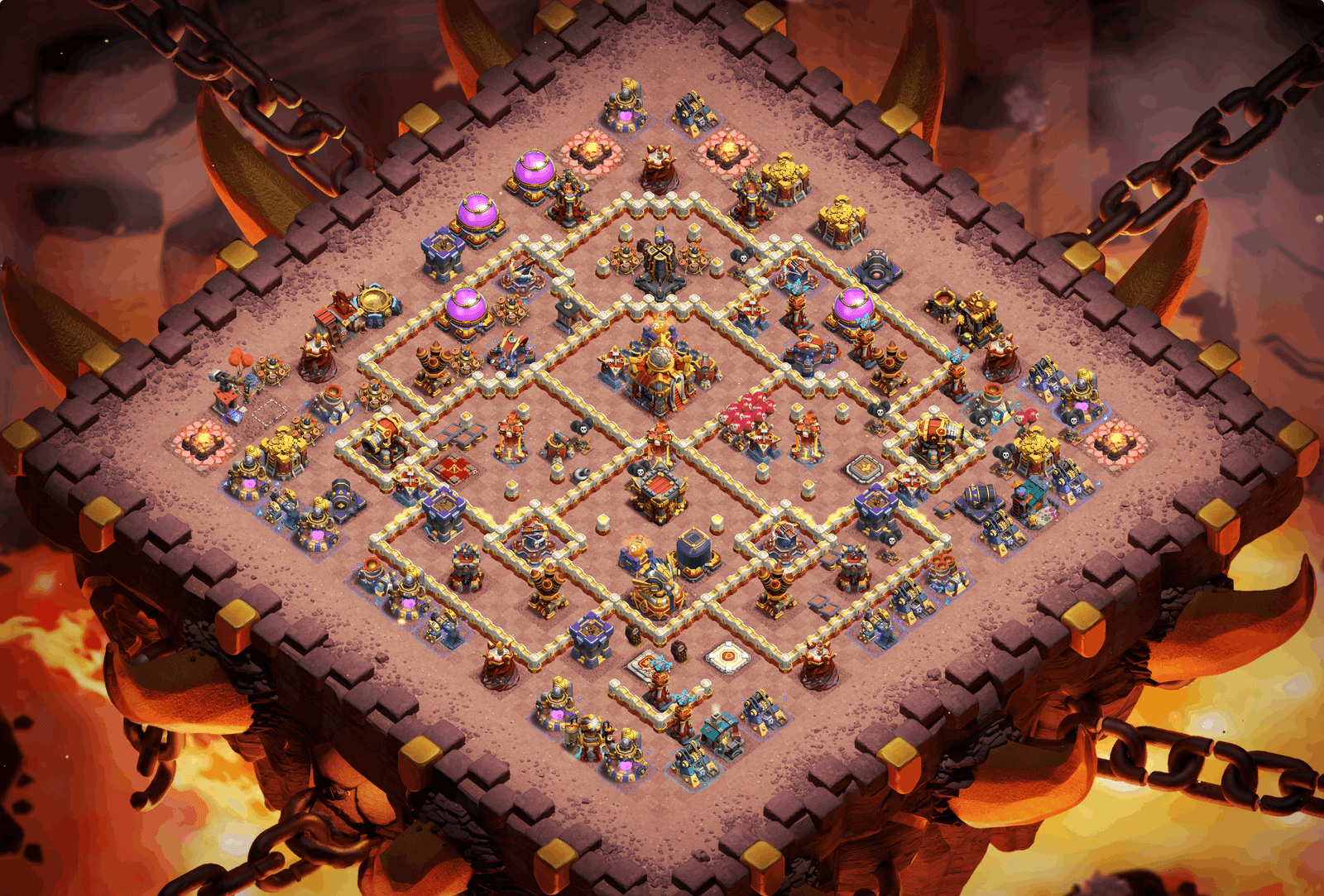 th16 tournament base used in clash of clans world championship 77 i6