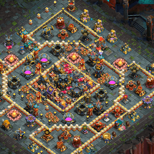 th17 farming base layout designed for loot protection in clash of clans 20 i2 TH17 farming base layout designed for loot protection in Clash of Clans (#20) Img2