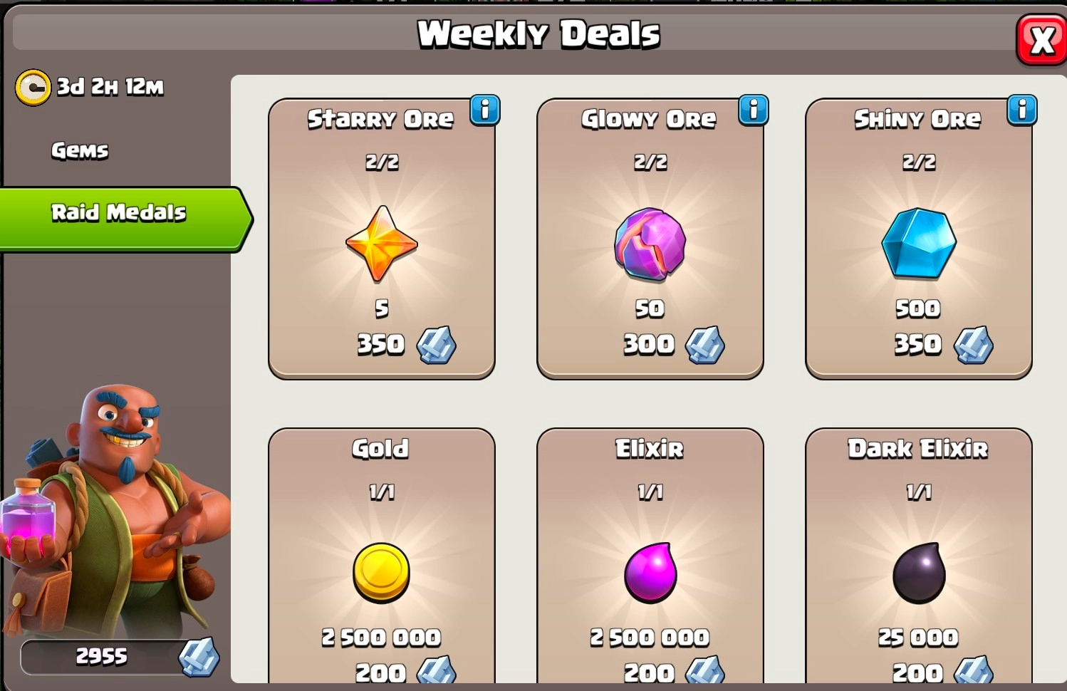 Trader Shop Offers for Ores Trader Shop Offers for Ores