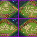 Premium Artistic Showcase Base Design in Clash of Clans