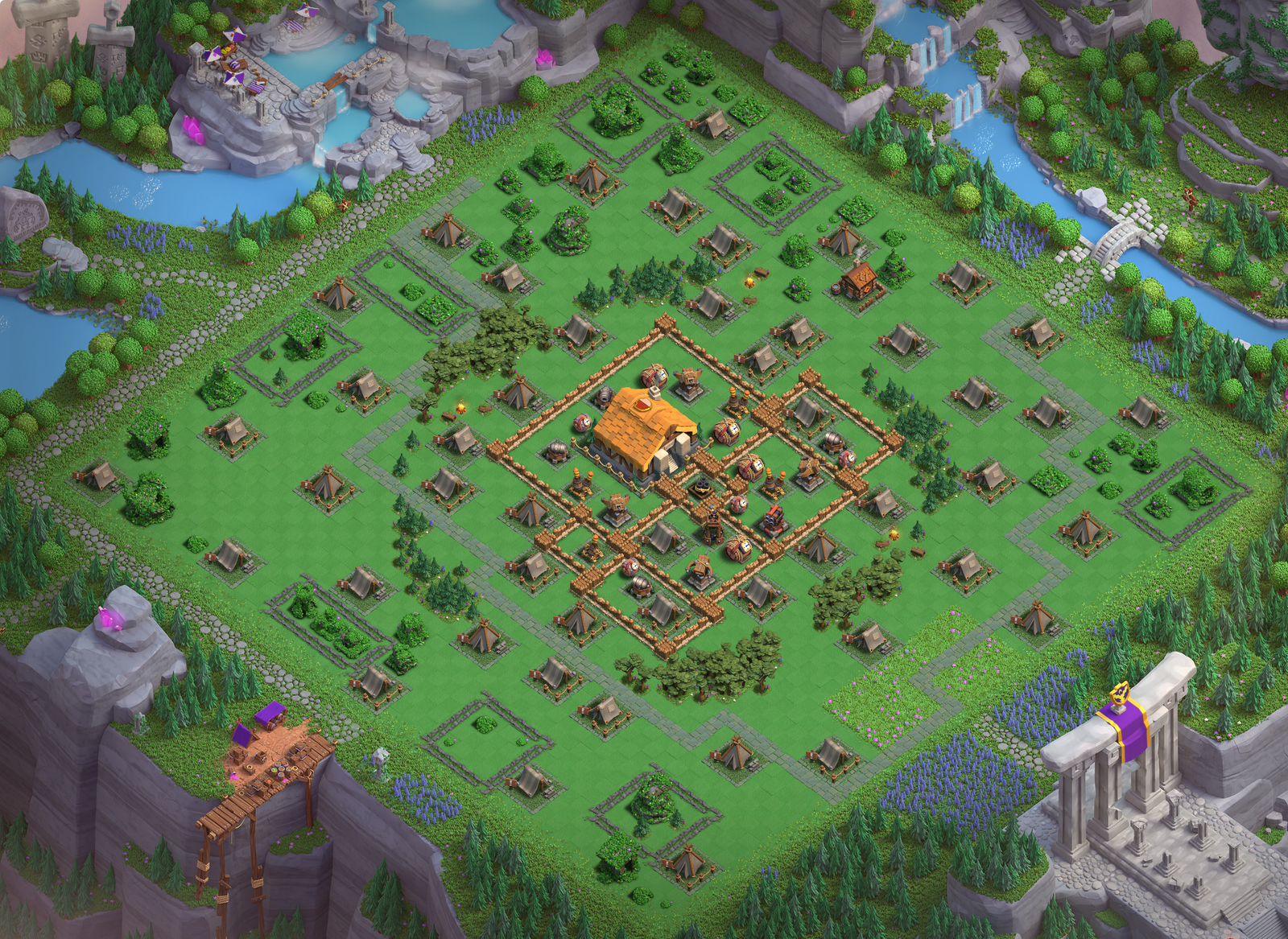 best capital peak level 2 base links for clan capital copy top defense layouts in clash of clans 2