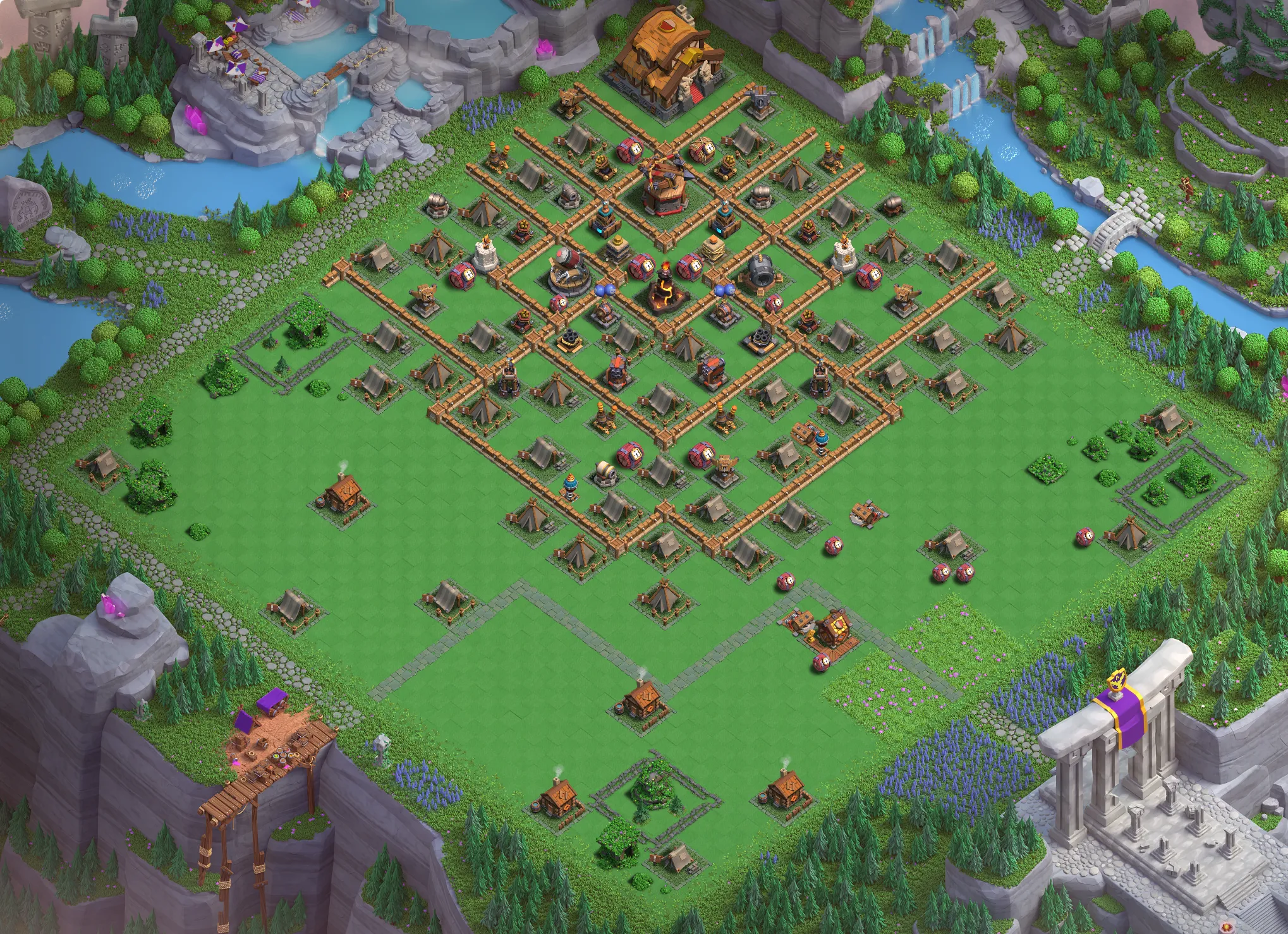 Best Capital Peak Level 6 Base Links for Clan Capital Base no. 1