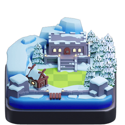 epic winter scenery in clash of clans icon epic winter scenery in clash of clans icon