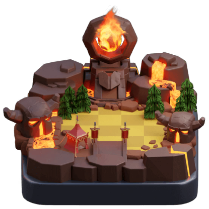 inferno war scenery in clash of clans icon inferno war scenery in clash of clans icon