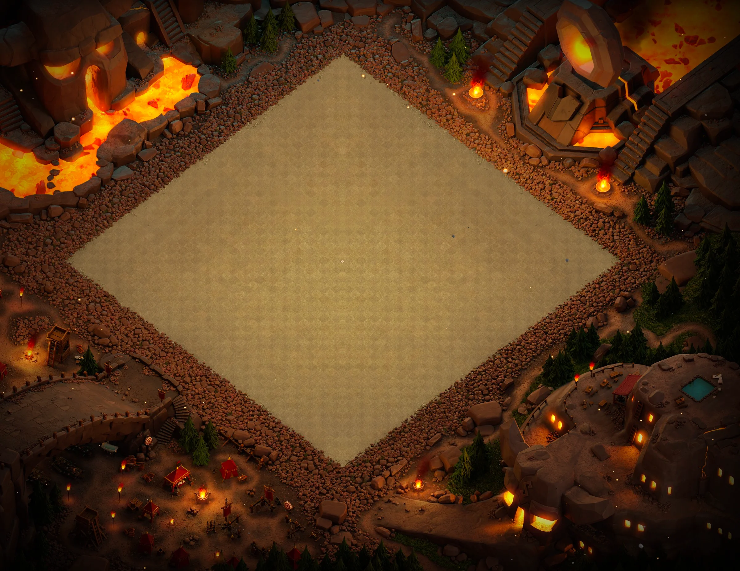 inferno war scenery in clash of clans inferno war scenery in clash of clans
