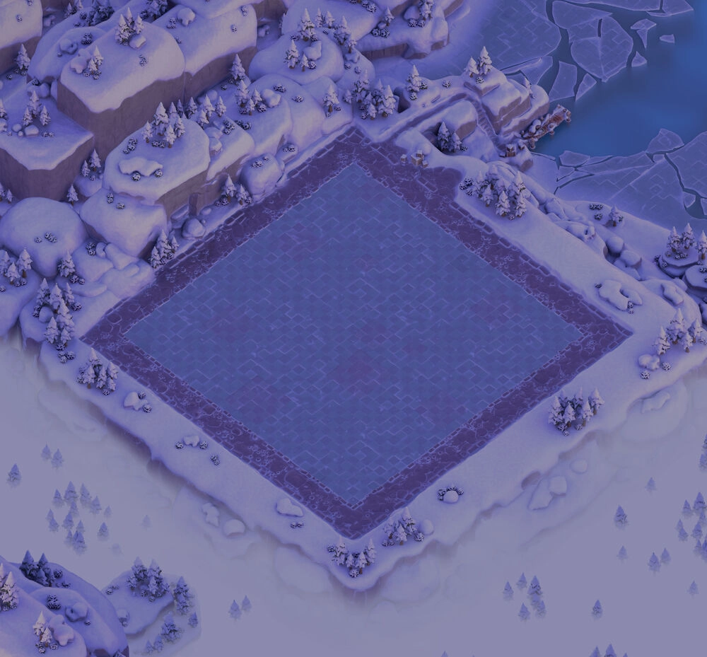of the north builder base scenery in clash of clans