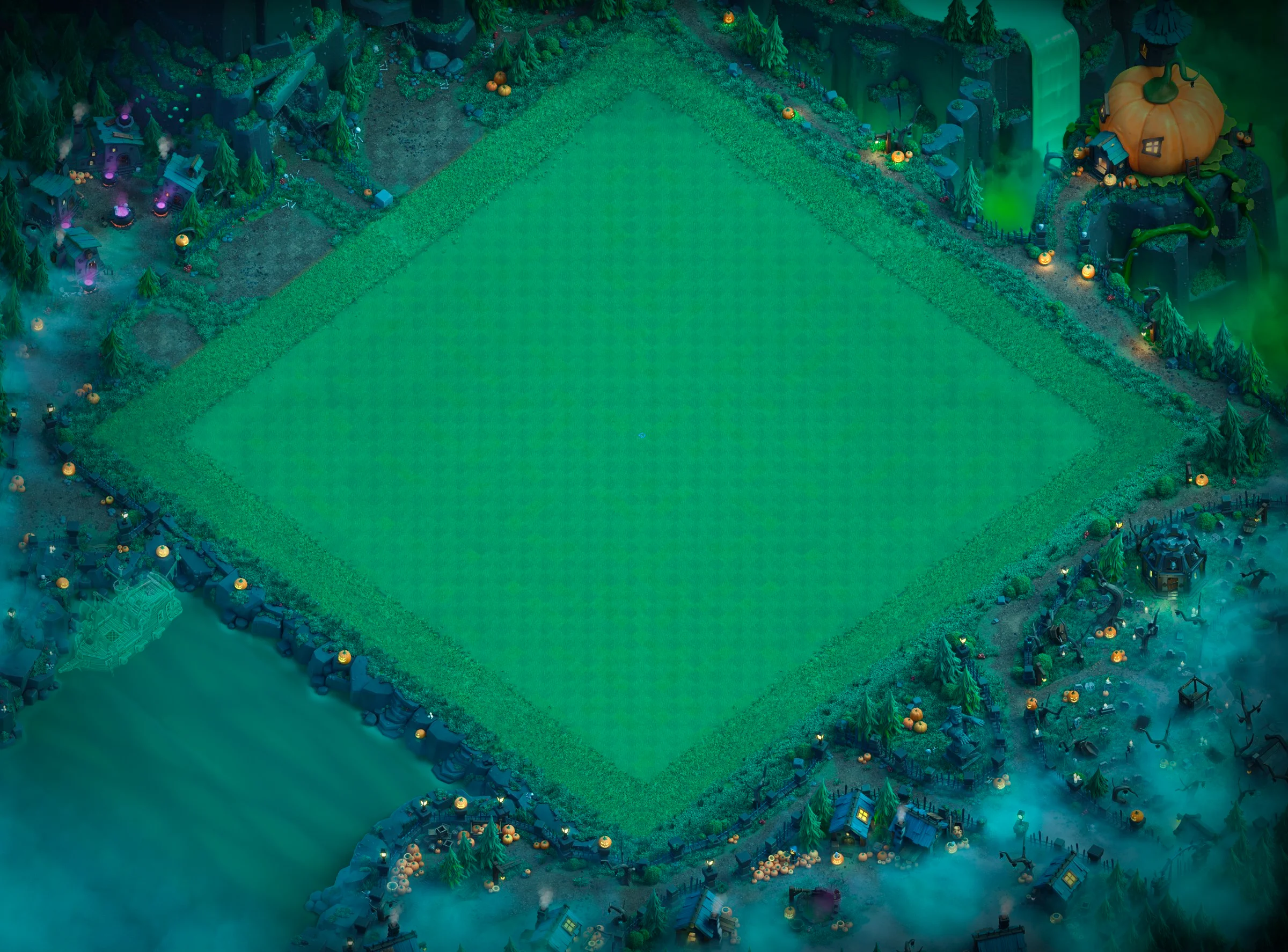 pumpkinn graveyard scenery in clash of clans pumpkinn graveyard scenery in clash of clans
