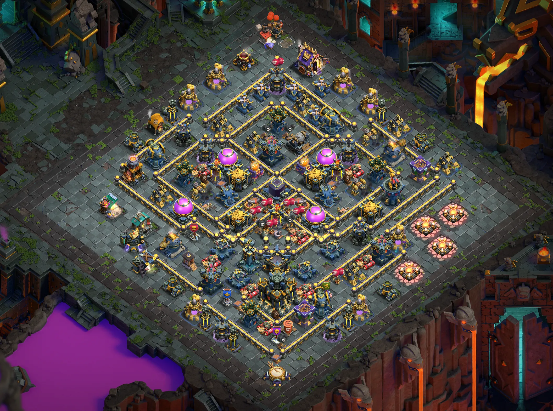 th17 farming base layout featuring the best town hall 17 farming base design for loot protection image no 05 1