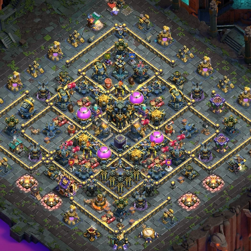 TH17 farming base layout featuring the best Town Hall 17 farming base design for loot protection Image no. 17-2