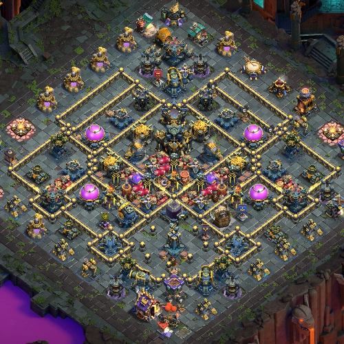 TH17 farming base layout featuring the best Town Hall 17 farming base design for loot protection Image no. 18-2