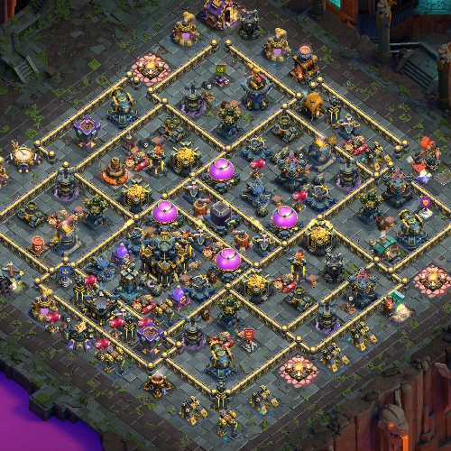 TH17 farming base layout featuring the best Town Hall 17 farming base design for loot protection Image no. 19-2