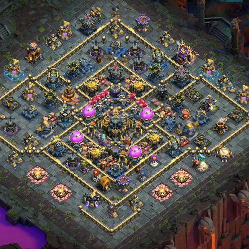 TH17 farming base layout featuring the best Town Hall 17 farming base design for loot protection Image no. 04-2